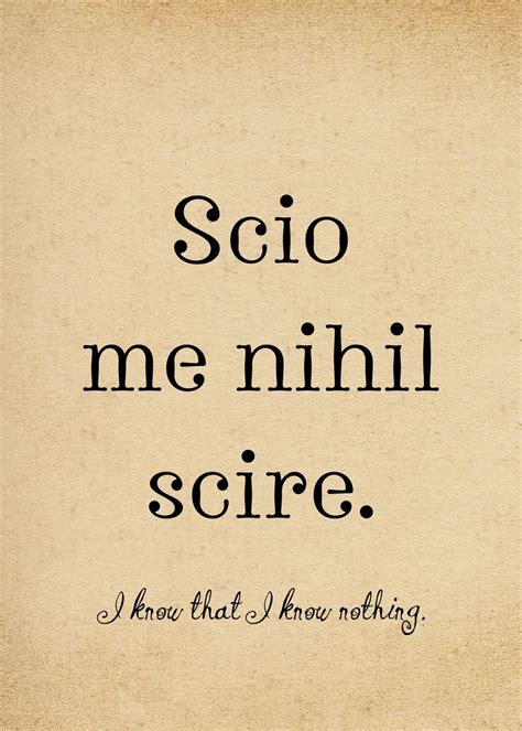 nihil scio|latin ns.